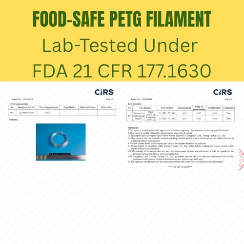 food safe 175mm gray petg filament strong petg 3d printer filament for 60-500mms high speed fdm 3d printers1kg22lbs