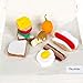 PopOhVer - 12 Piece Plush Breakfast & Lunch Foods Kitchen Play Set - Comes with Realistic Looking Foods -Pretend Play for Kids