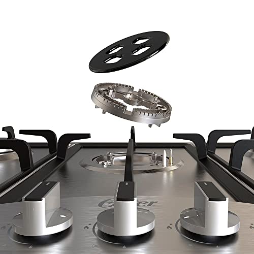 Cooktop Semiprofissional Oster, a Gás, 5 bocas, Inox, Bivolt, OTOP701 glide