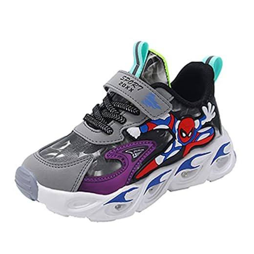 Malltea Barnskor pojkar flickor träningsskor barn sneakers löparskor bästa födelsedagpresent halloween julklapp, - marinblå - 29 EU