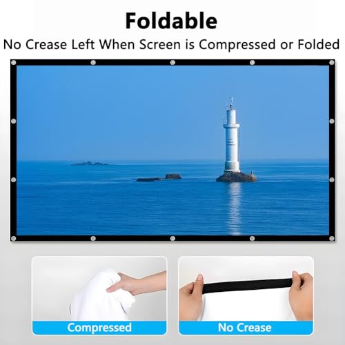 Pantalla de proyector portátil 100 pulgadas 16:9 miniatura 7