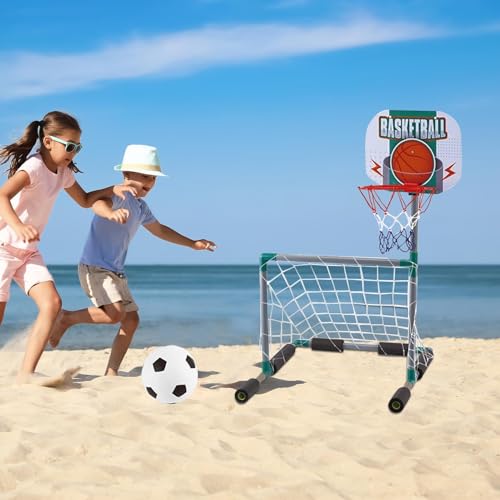 Cesta de baloncesto para piscina que soluciona el aburrimiento 2