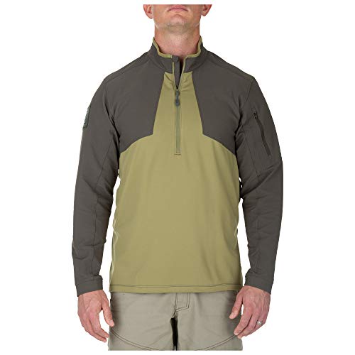 5.11 Men's Thunderbolt Half Zip Sweatshirt, Medium, Underbrush