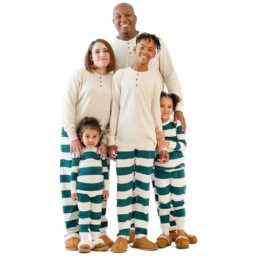 Image of Butterblu Family Jammies Matching Holiday Christmas Pajama Sets | GOTS Certified Organic Cotton for Baby, Toddler, Kids, Adults, and Pets, with Pockets, Perfect for Family Photos