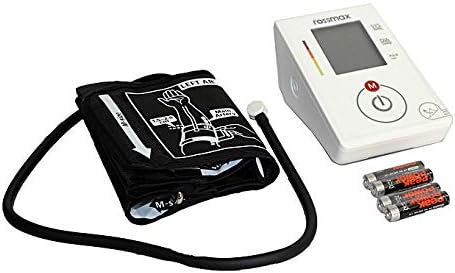 Diagram showing correct arm cuff placement on the left arm