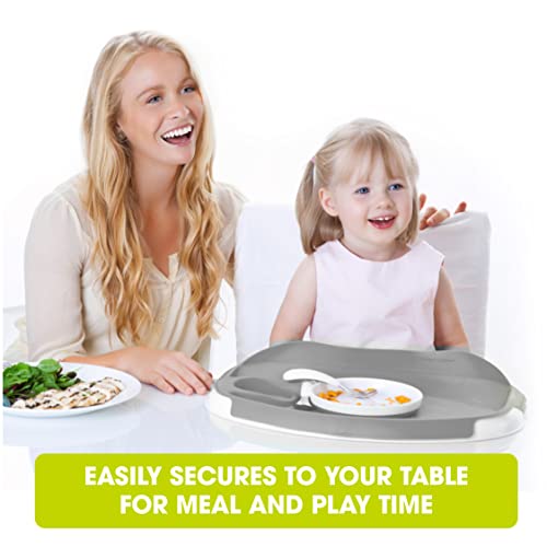 Image of Ginsey Tidy Table Activity and Meal Tray, Grey - Portable Meal Tray, Activity Tray, Kids Activity Tray