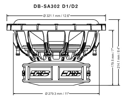 Deaf Bonce Car Audio Apocalypse 12\" 2000W RMS Dual 2-Ohm VC Subwoofer / SA302-D2