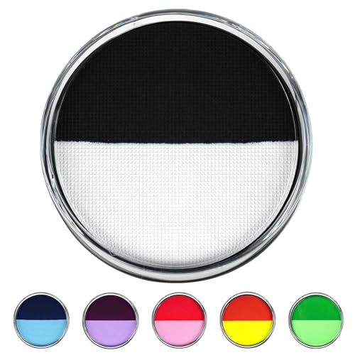 LOPHE Face Body Paint 2 Colors Water Soluble Face Body Makeup Pigment for Adults Kids Water Based Face Palette Paint Face Painting Supplies for Halloween Drama Stage Performance Makeup 30g