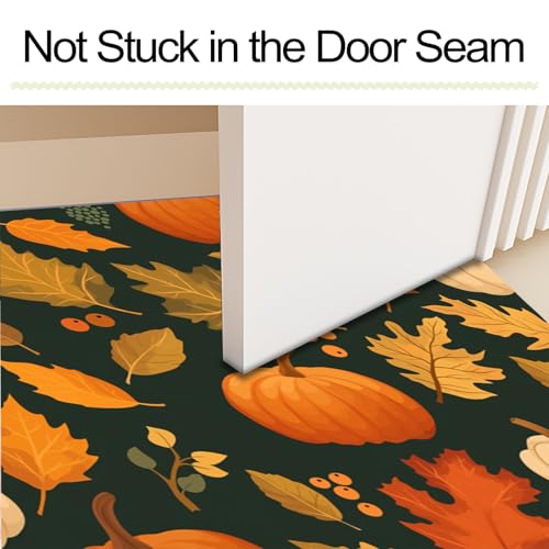 Paillasson absorbant antidérapant à profil bas tapis lavable botanique