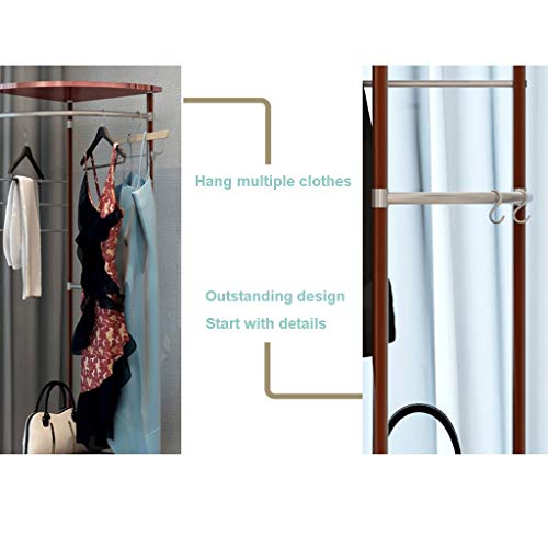 Shamoluotuo Entryway Corner Coat Rack, Hall Tree Corner Shoe Bench, W/ Hanger 2 Tier Storage Shelf Organizer Hat Umbrella Bag Hooks Stand Accent Furniture On Wheels For Living Room, Hallway #TOP5