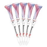 トルネードティ (TORNADO TEE) ゴルフティー ドラコン レッドホワイトブルー 3.25インチ (82mm) 5本入り TT-325
