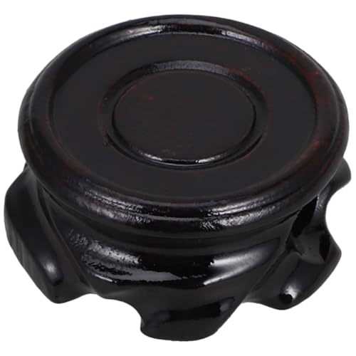 MAGICLULU Espositore in Legno Per Tavolo Base Per Teiera in Legno Asiatico Supporto Decorativo Orientale Per Vasi e Lampade Resistente e Lucidato