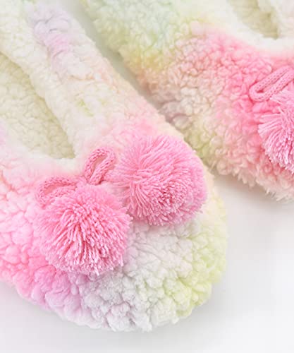 Image of Keyela Women Cozy Warm Slipper Socks, Non Slip Gripper Indoor House Socks | Soft warm cozy fabric, gripper anti-slip bottom for bedroom, lounge and all indoor daily use