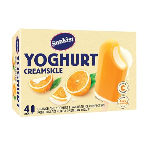 Sunkist Yoghurt Creamsicle Ice Cream - Frozen 65ml (Pack of 4)