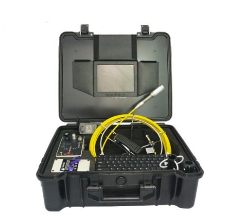 8inch monitor Flexible pipeline Sewer pipe explorer inspection camera with 512Hz transmitter and 30m cable