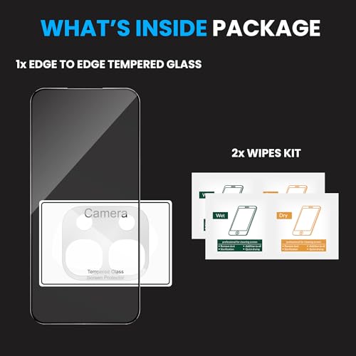 Image of ArmourPro Tempered Glass and Clear Camera Lens Protector for Oppo F31, Edge to Edge Screen Guard, Anti-Bubble, Scratch Resistant, Anti-Fingerprint, Installation Kit | Clear