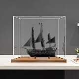 Cette vitrine transparente est conçue pour le modèle de bateau pirate Le-go 10365, offrant une protection efficace contre la poussière et les dommages (vitrine uniquement, modèle non inclus).