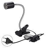 【Hohe Qualität】 Der Reptillampenhalter besteht aus hochwertigem Kunststoff und ist beständig gegen hohe Temperaturen und langlebig.