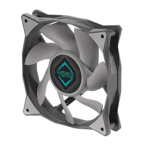 Iceberg Thermal IceGALE Xtra 120 mm PWM Hochleistungs-Gehäuselüfter, Grau