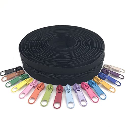 ANPURZII The Yard - Cerniere A Spirale In Nylon Con 10 Cursori Per Fai