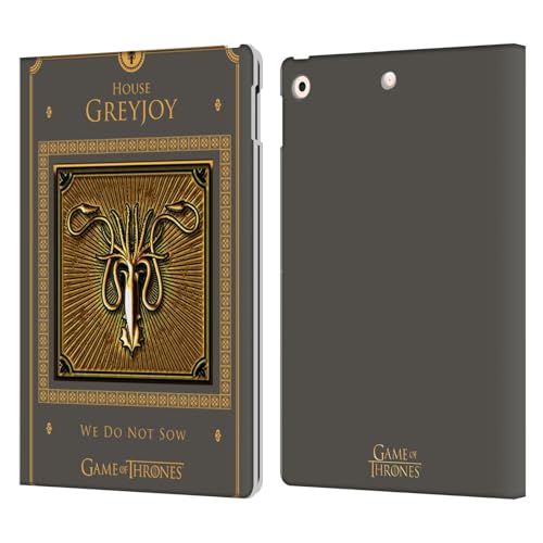 Étui portefeuille iPad 10.2 Game of Thrones Greyjoy en cuir pour tablette Apple 2019 à 2021