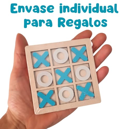 Miniatura 5 de 20 Pcs Mini Juegos Tres En Raya, Regalos Cumpleaños Niños Colegio, Detalle Cumpleaños Infantil Para Invitados, Alumnos Primaria, Madera Suave, Envase Individual Para Regalos, Pack 20 Juegos 3 En Raya