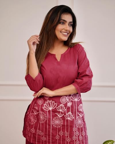 Image of ANNI DESIGNER Women Cotton Printed Co-Ord Set
