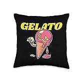 Gelato Marijuana 420 Weed Pot Hybrid Indica Strain Ice Cream Throw Pillow