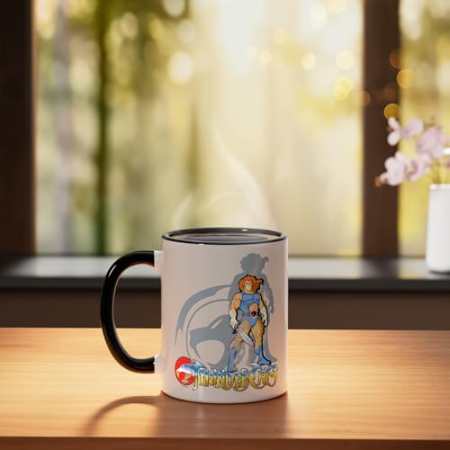 Taza de cerámica Thundercats Lion-O negro/blanco miniatura 3