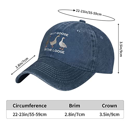 Image of Funny Silly Goose Hat Silly Goosee On The Loose Hat for Women Dad Hats Funny Hats