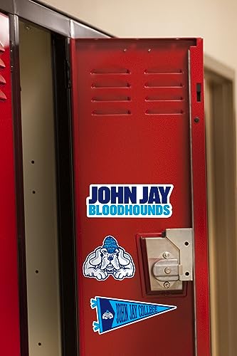 Image of John Jay College of Criminal Justice 8ct Vinyl Large Deluxe Stickers Variety Pack - Laptop, Water Bottle, Scrapbooking, Tablet, Skateboard, Indoor /Outdoor - Set of 8