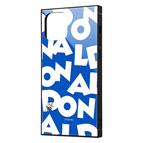 イングレム iPhone 12 iPhone 12 Pro ディズニー キャラクター 耐衝撃 ハイブリッド ケース カバー KAKU ストラップ ホール 付き スクエア 軽量 ドナルドダック/I AM IQ-DP27K3TB/DD003