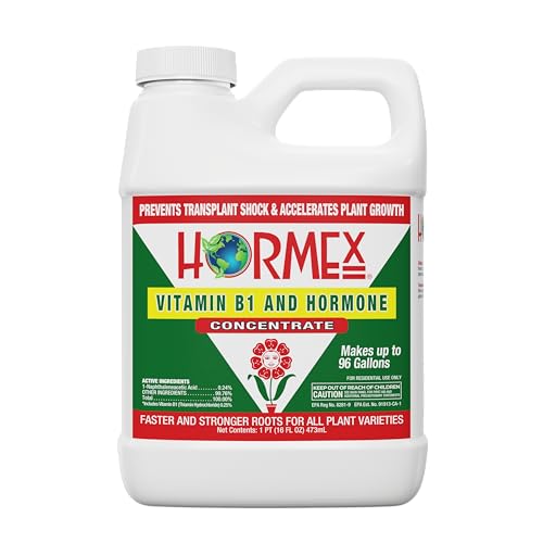 Hormex Liquid Rooting Hormone Concentrate with B1 &ndash; Root Growth Stimulator for Strong, Healthy...