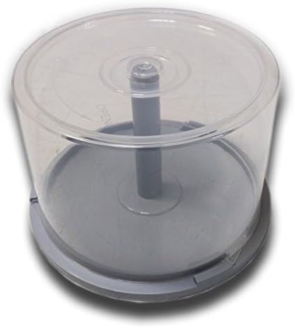 Spindle Discs Memory Empty Cake Box for 50 CD DVD Blu-Ray grey