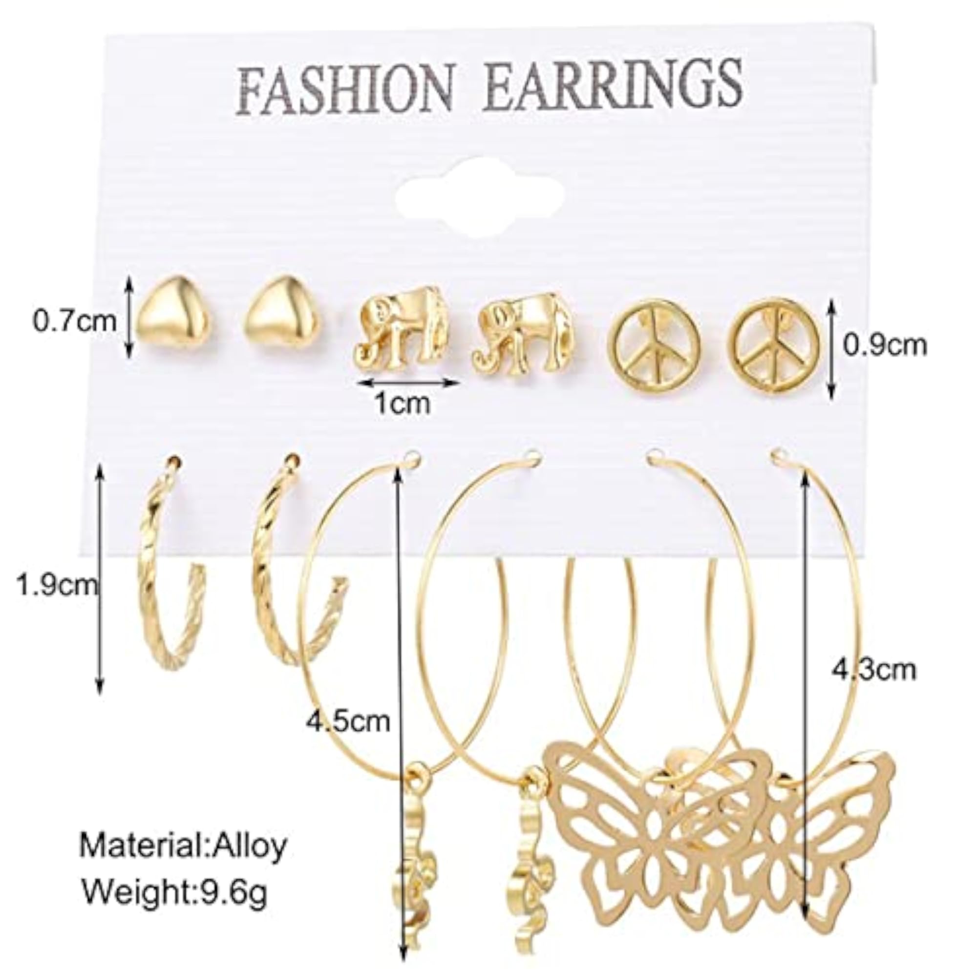 Gold-Plated Drop Earrings JG-PC-ERG-8669