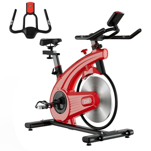 Image of Exercise Bike,Stationary Bikes for Home - Adjustable Workout Bike, Professional Exercise Bikes for Home, Efficient Workout Bike with Smartphone Mount & Digital Pulse Display