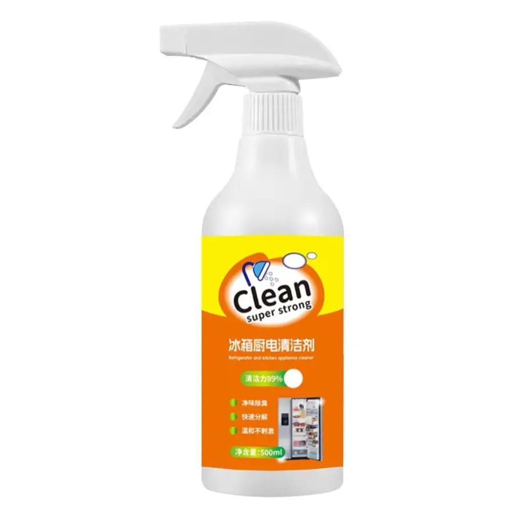 Refrigerator Cleaner Spray 500 Ml Food Safe Fridge Cleaner and Deodorizer for Interior Exterior Shelves Drawers Removes Odor Stains Grease and Germs-image-14