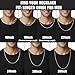 Fiusem Silver Tone Wheat Chain Necklace for Men, 2.5mm Mens Chain Necklaces, Stainless Steel Necklace Chains for Men and Women, Men Necklace 20 Inch