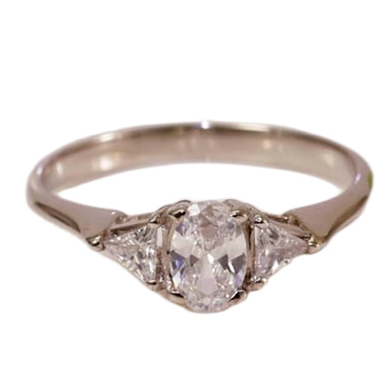 Bague imposante en argent 925 le cadeau d'anniversaire idéal avec pierre CZ étincelante