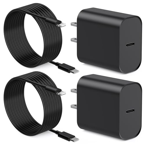 Image of [Apple MFi Certified] iPhone Charger Fast Charging 6FT Compatible for iPhone 14 /13 /12 /11 Pro Max /Xs Max /XR /X 2Pack 20W Type C Fast Charger Block with 6FT USB C to Lightning Data Sync Charging Cable