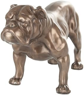 BRONZE BRITISH BULLDOG STATUE BULL DOG SCULPTURE ORNAMENT NEW