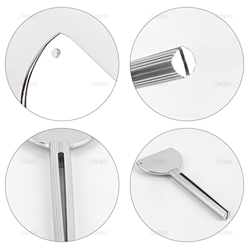 Presse-tubes en acier inoxydable argenté, l'accessoire de soin durable et élégant - 4