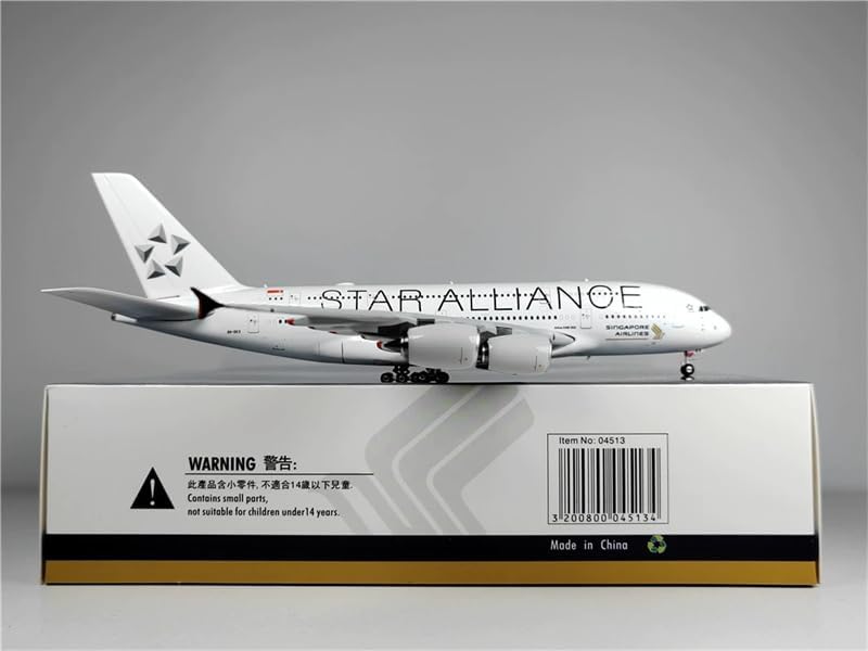 Miniatura 3 de Hobby-Ace para Phoenix para Singapore Airlines para Airbus A380 9V-SKX Star Alliance 1400 modelo preconstruido de aviones