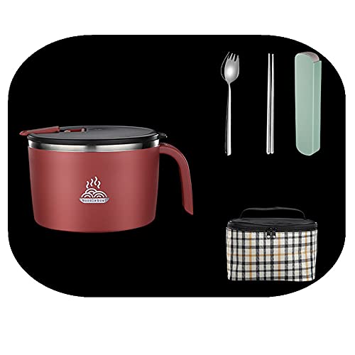 弁当箱 カバー付き ステンレス 即席めん丼 スープボウル ホーム 食器 セラミックボウル 蒸し卵丼 加熱 便利 保温 漏れ防止 大容量 携帯便利 通勤 通学