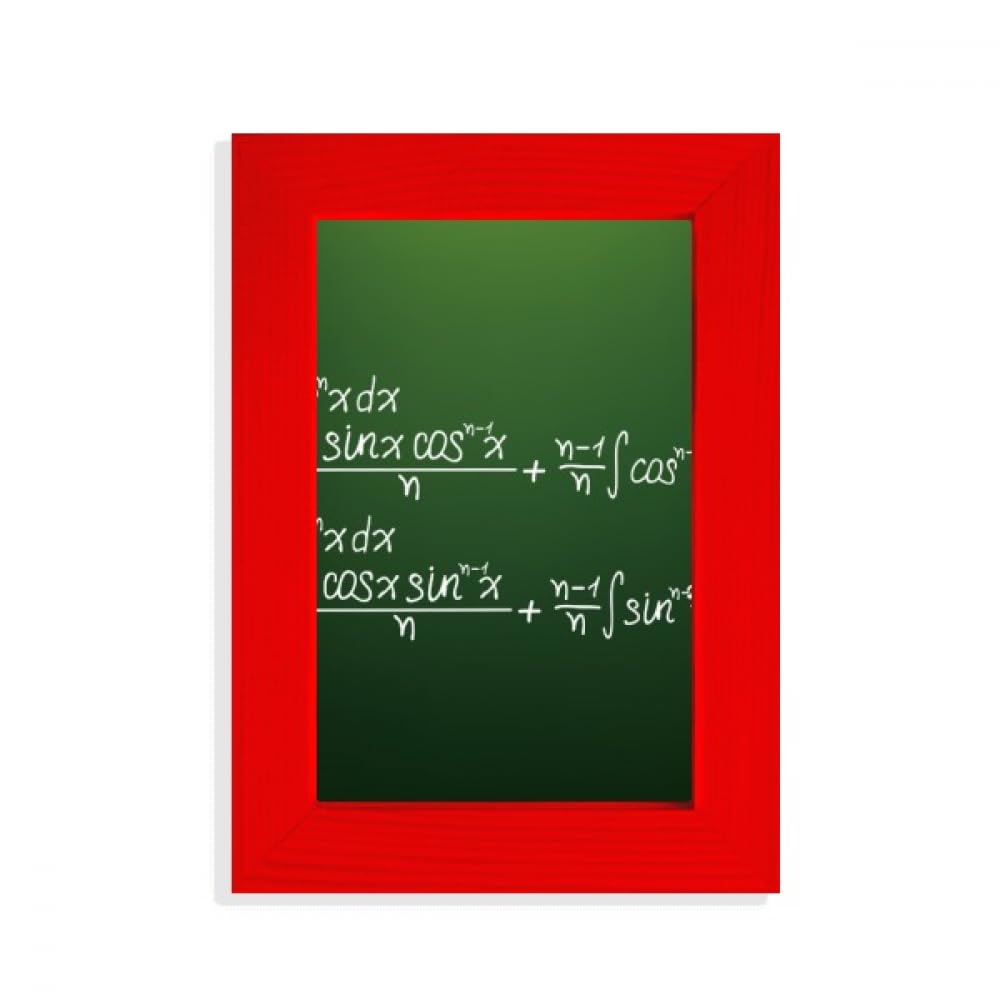 Cosine Integral cadre photo rouge décoration mathématique originale murale