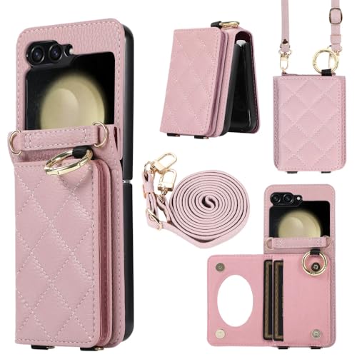 Étui lanière Samsung Galaxy Z Flip 5 4 3 résout le problème des poches trop petites en violet
