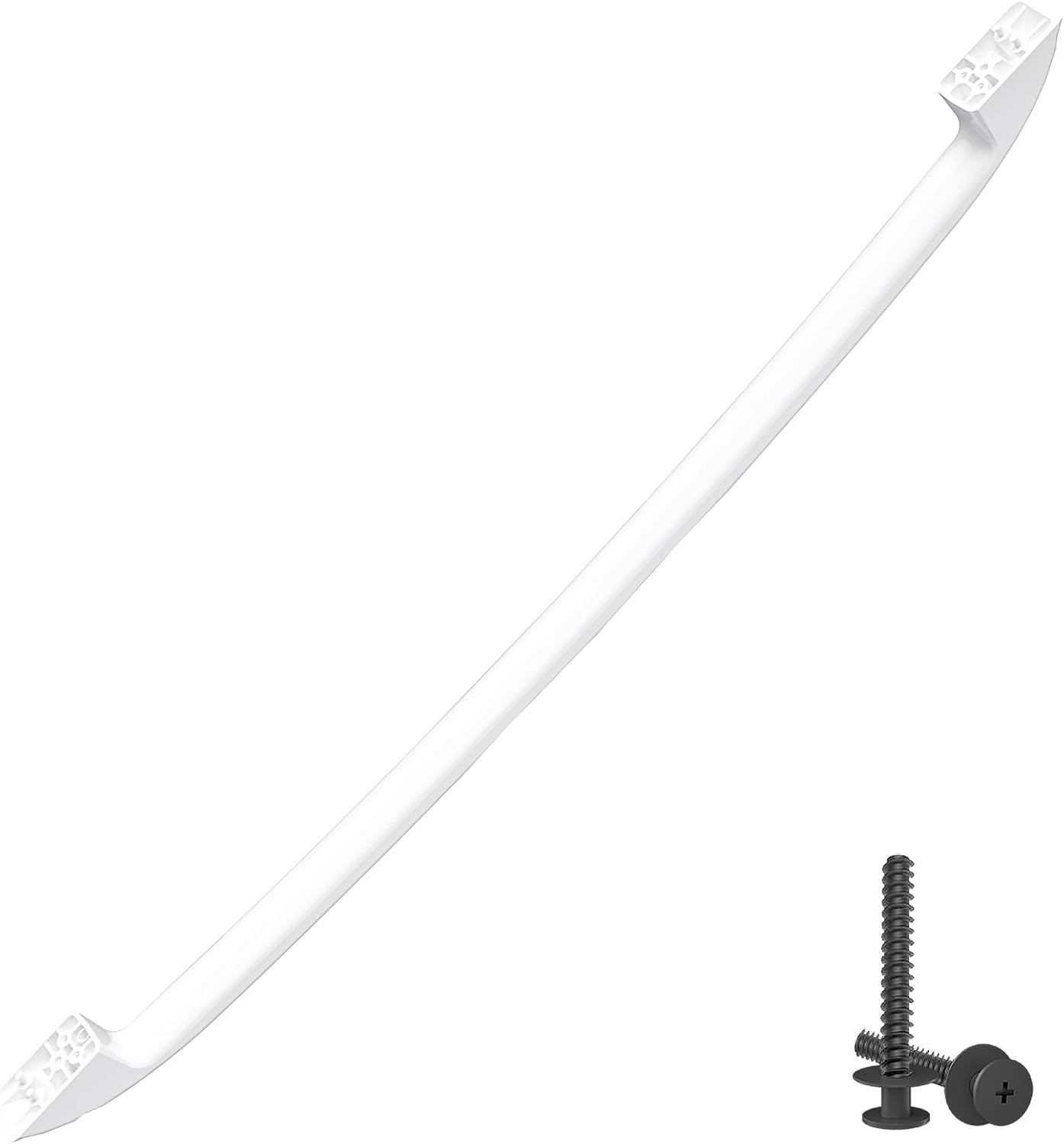 Upgraded WB15X10048 Oven Handle Compatible with GE Hotpoint Oven Handle Replacement White General Electric Range Stove Parts AP2021197 JGBP30WEA1WW JBP24WB4WW Parts with Screws