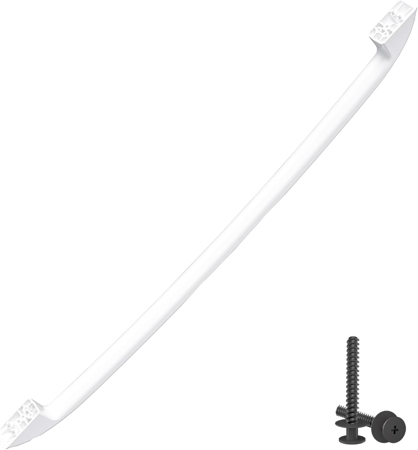 Upgraded WB15X10048 Oven Handle Compatible with GE Hotpoint Oven Handle Replacement White General Electric Range Stove Parts AP2021197 JGBP30WEA1WW JBP24WB4WW Parts with Screws