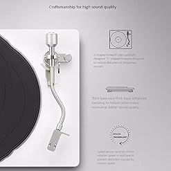 NAMSAR Vinyle phonographes Modern Home Old Record Player Vinyle Turntable Pression Aiguille réglable 3 Turntable Vitesse 331/3 & 4578RPM Support MM/MC Cartouche - Les Beatles, Paul McCartney, John Lennon, RIngo Starr, George Harrison NAMSAR Vinyle phonographes Modern Home Old Record Player Vinyle Turntable Pression Aiguille réglable 3 Turntable Vitesse 331/3 & 4578RPM Support MM/MC Cartouche – Image 3
