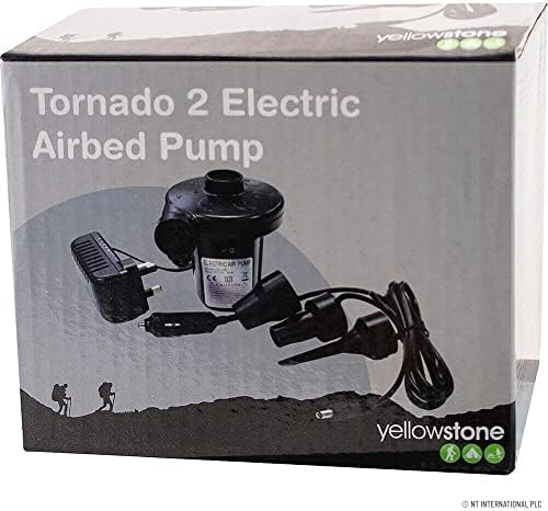 NEW 40W ELECTRIC AIR PUMP FAST INFLATOR CAMP AIR BED MATTRESS POOL + 12V CAR CHARGER WATT VOLT | UK 3 PIN WALL CHARGER | 3 VALVE ADAPTER DIFFERENT SIZES | IDEAL FOR INFLATABLE TOYS, AIRBEDS, POOLS